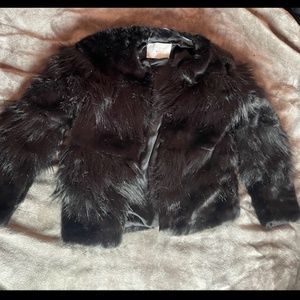 Black  Faux fur Zara Women's jacket Size S